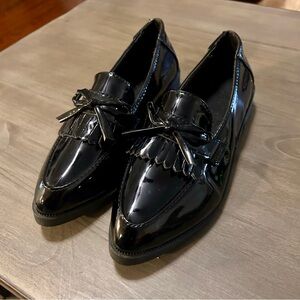 Black Patent Leather Loafers